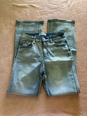 Wax Jean Light Blue High-Rise Denim Shorts